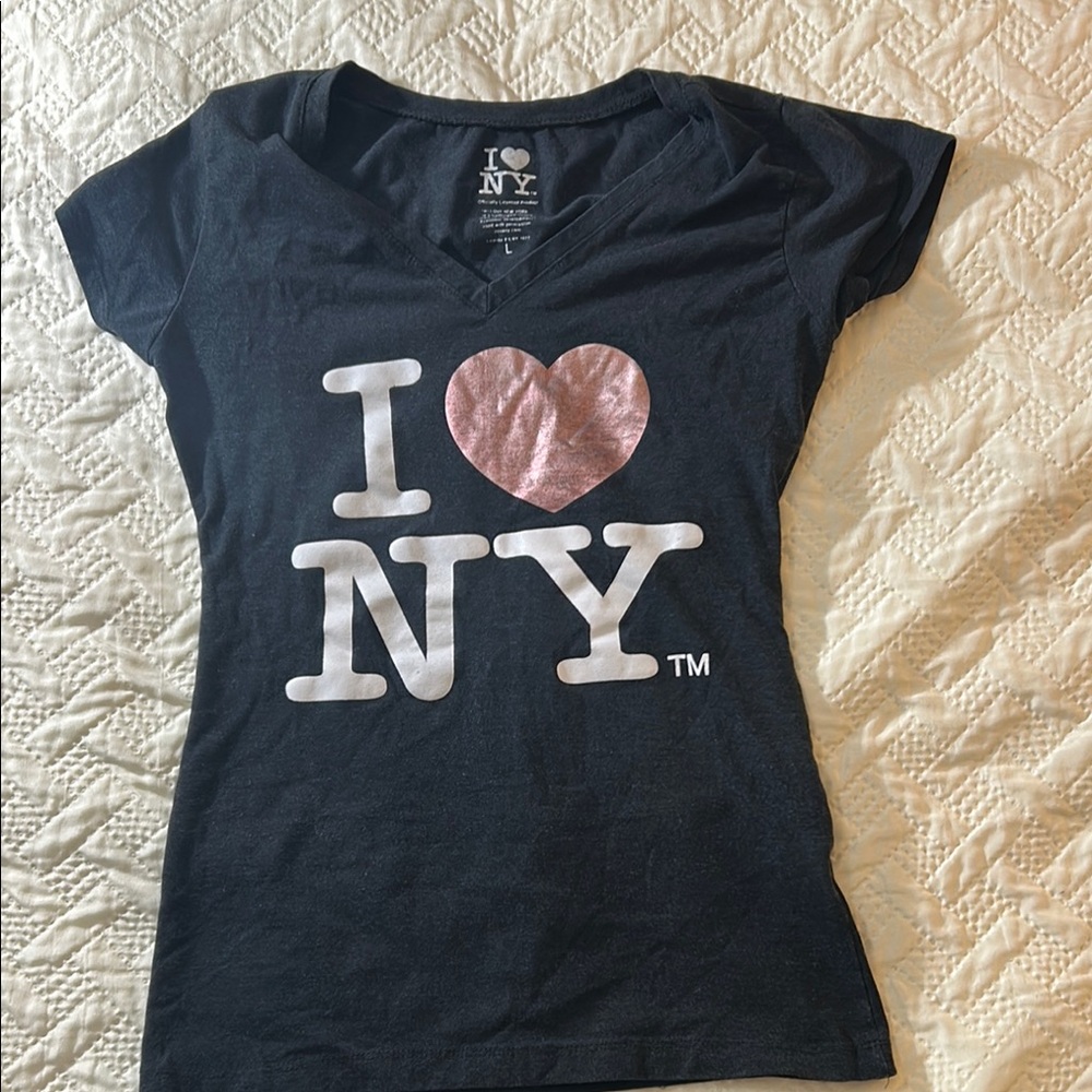 I Love NY Black Short Sleeve Tee